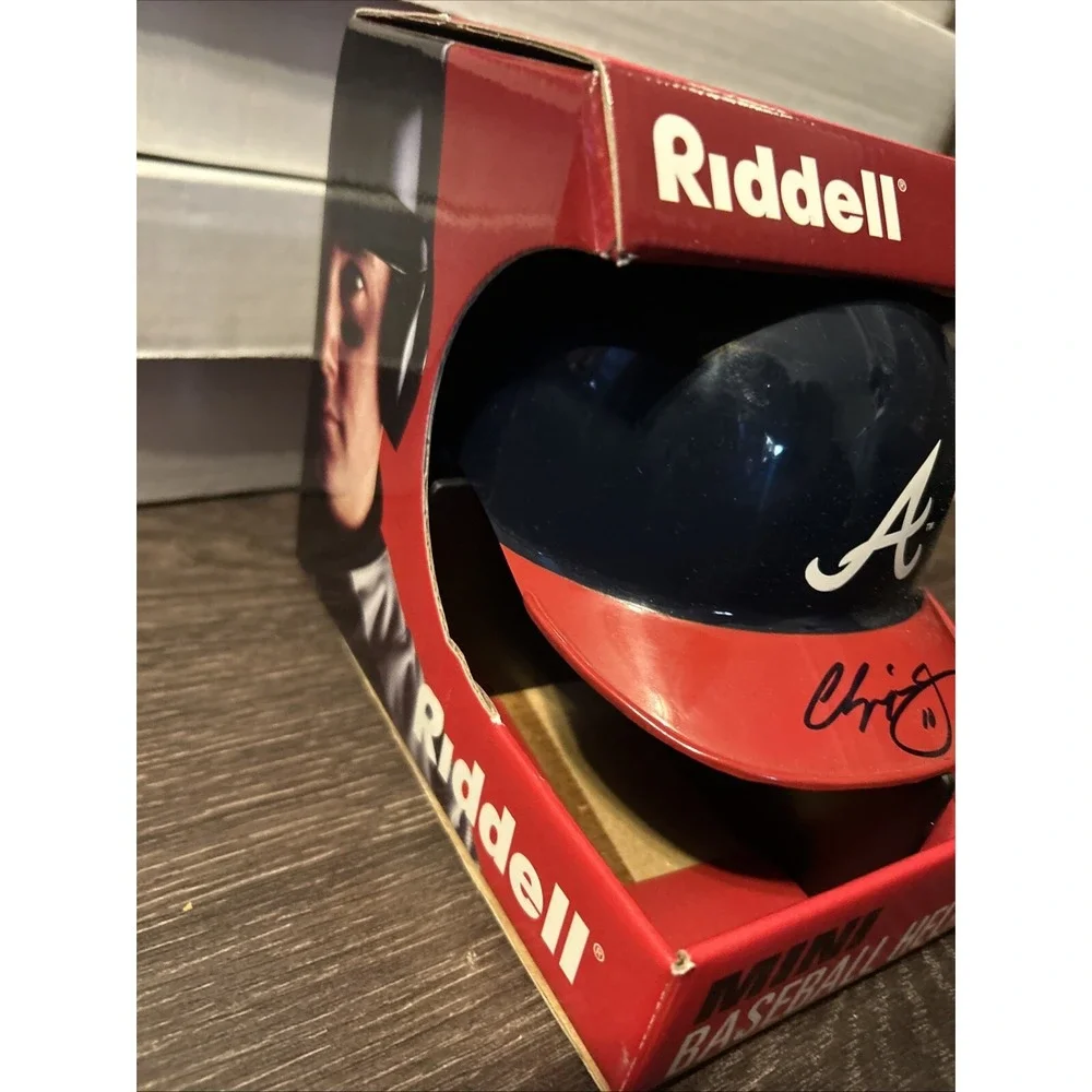 Chipper Jones SIGNED AUTO Atlanta Braves Mini Helmet NIB Atlanta Braves Autograp